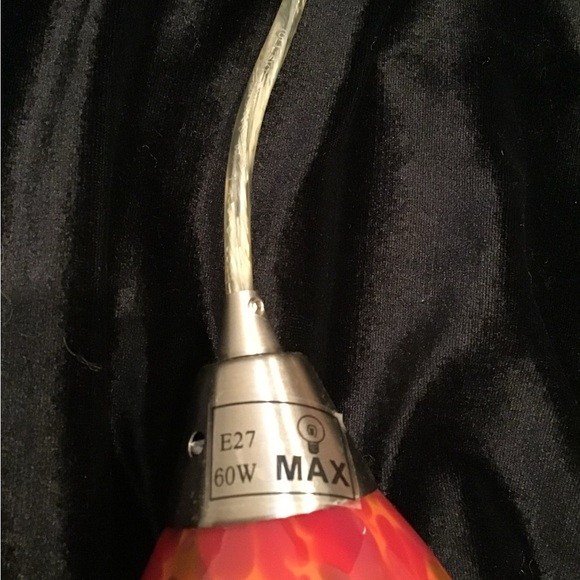 Vibrant Red Pendant Light - Picture 3 of 4